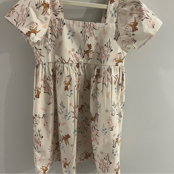 VGUC Girls Disney Bambi 100% Cotton Dress M (8) - Picture 1 of 4